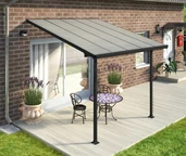 Pérgola de policarbonato Feria Palram 3 x 3,05 m gris