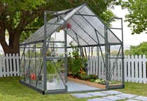 Invernadero de jardín de policarbonato Balance Grey 2,42 x 2,47 m Palram - Canopia gris