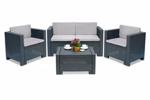 Juego Colorado Coffee 4 de ratán sintético