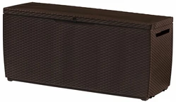 Caja de mimbre Keter Capri 305l marrón